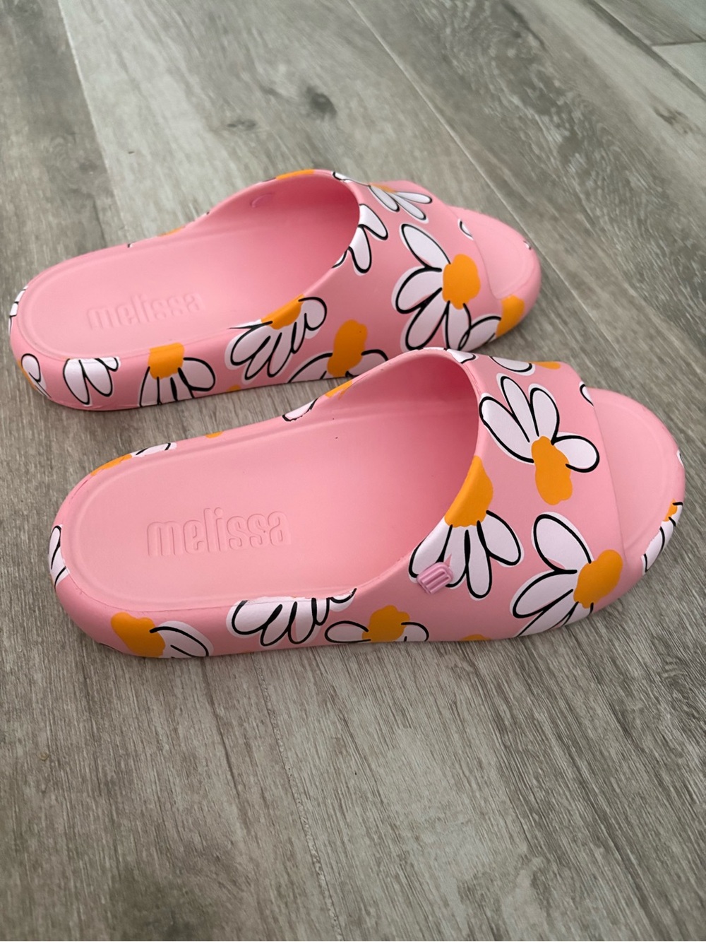 Melissa Pink Daisy Free Print Slide Sandal